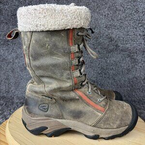 Keen HooDoo High Lace Up Boots Womens 8.5 Leather Waterproof 200 Gram Insulation